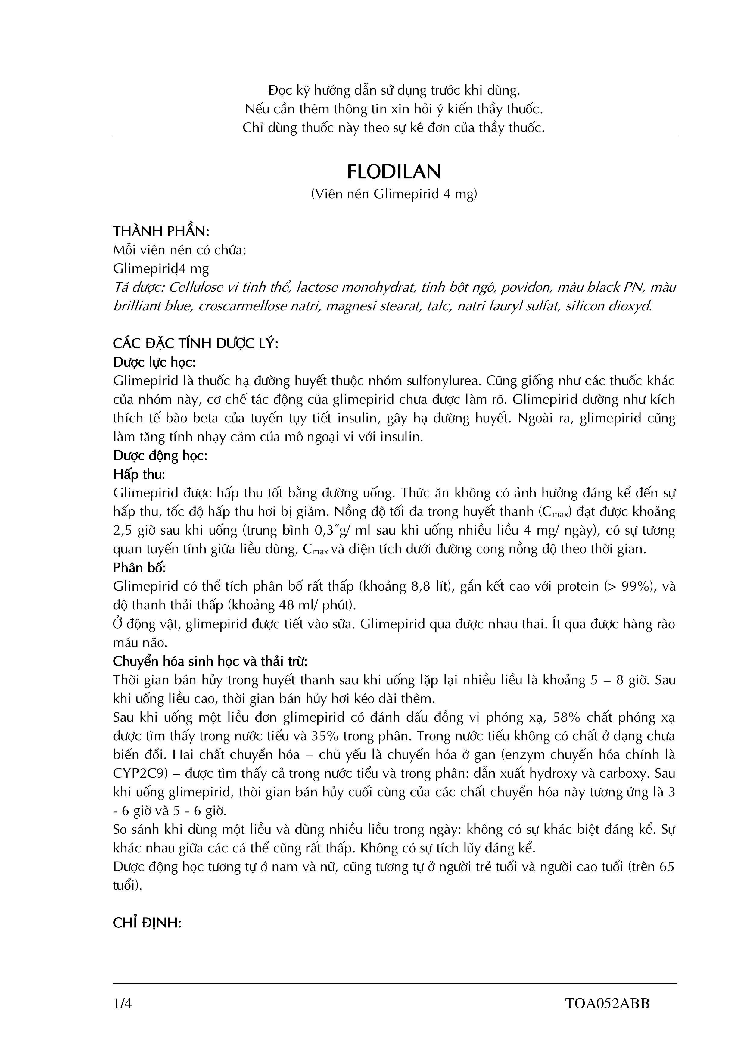 Flodilan-2 hỗ trợ cho chế độ ăn kiêng ở bệnh nhân bị tiểu đường (2 vỉ x 14 viên) - 1